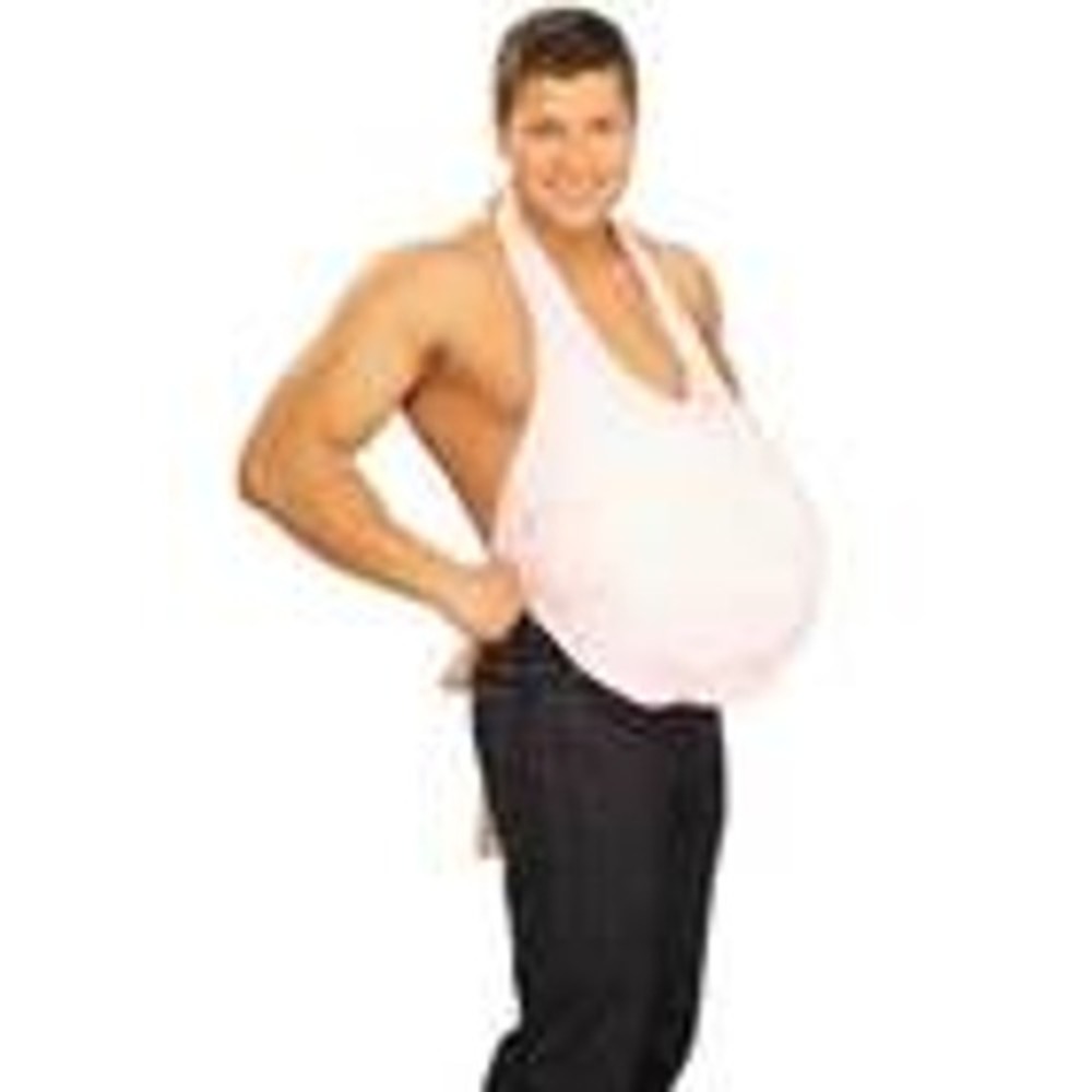 Belly Stuffer Costume Undergarment One Size Beer Belly Santa Suit 59549 Tan - Picture 2 of 5